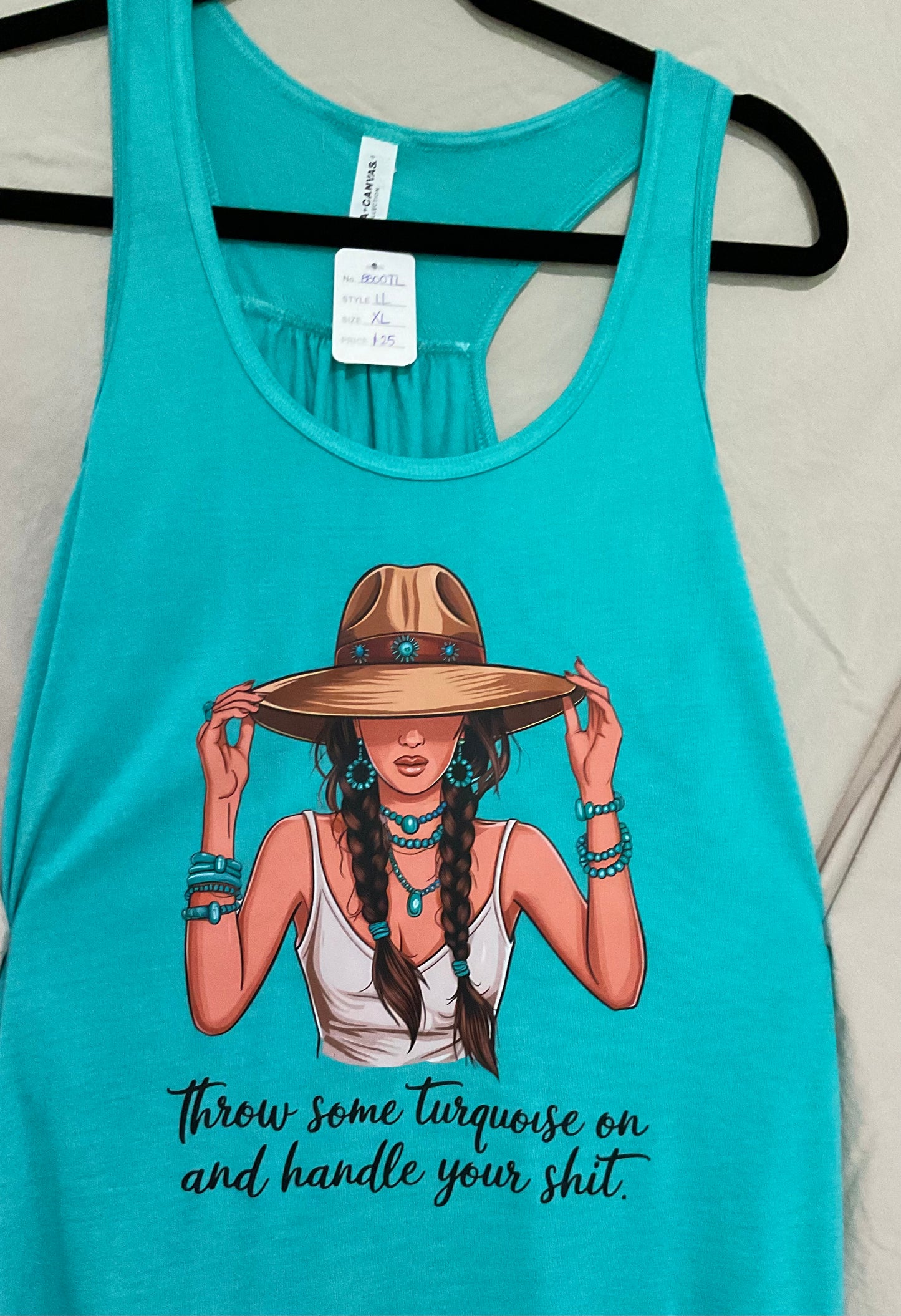 Flowy Tank - 8800 - Boho Throw Some Turquoise