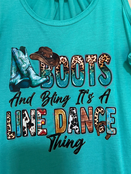 Flowy Tank - 8800 - Boots and Bling Line Dance Thing